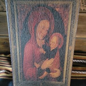 Madonna and Child, Storage Box, Vintage Style, Coffee Table